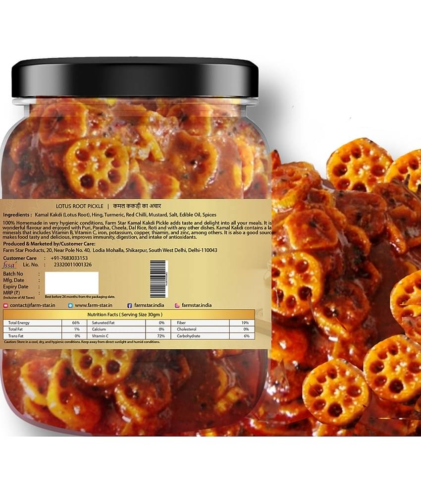 Farm Star Kamal Kakri- Lotus Root- Vegetable Pickle 400 g