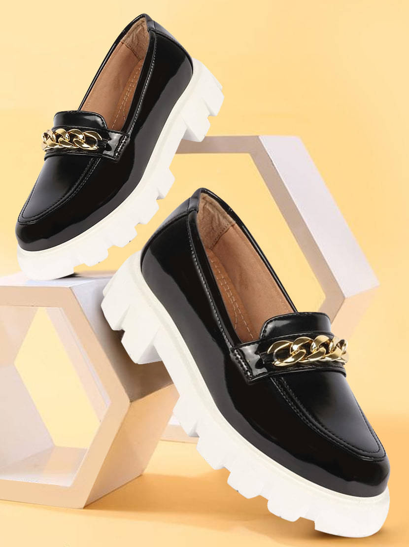     			Fausto Black Women's Loafers