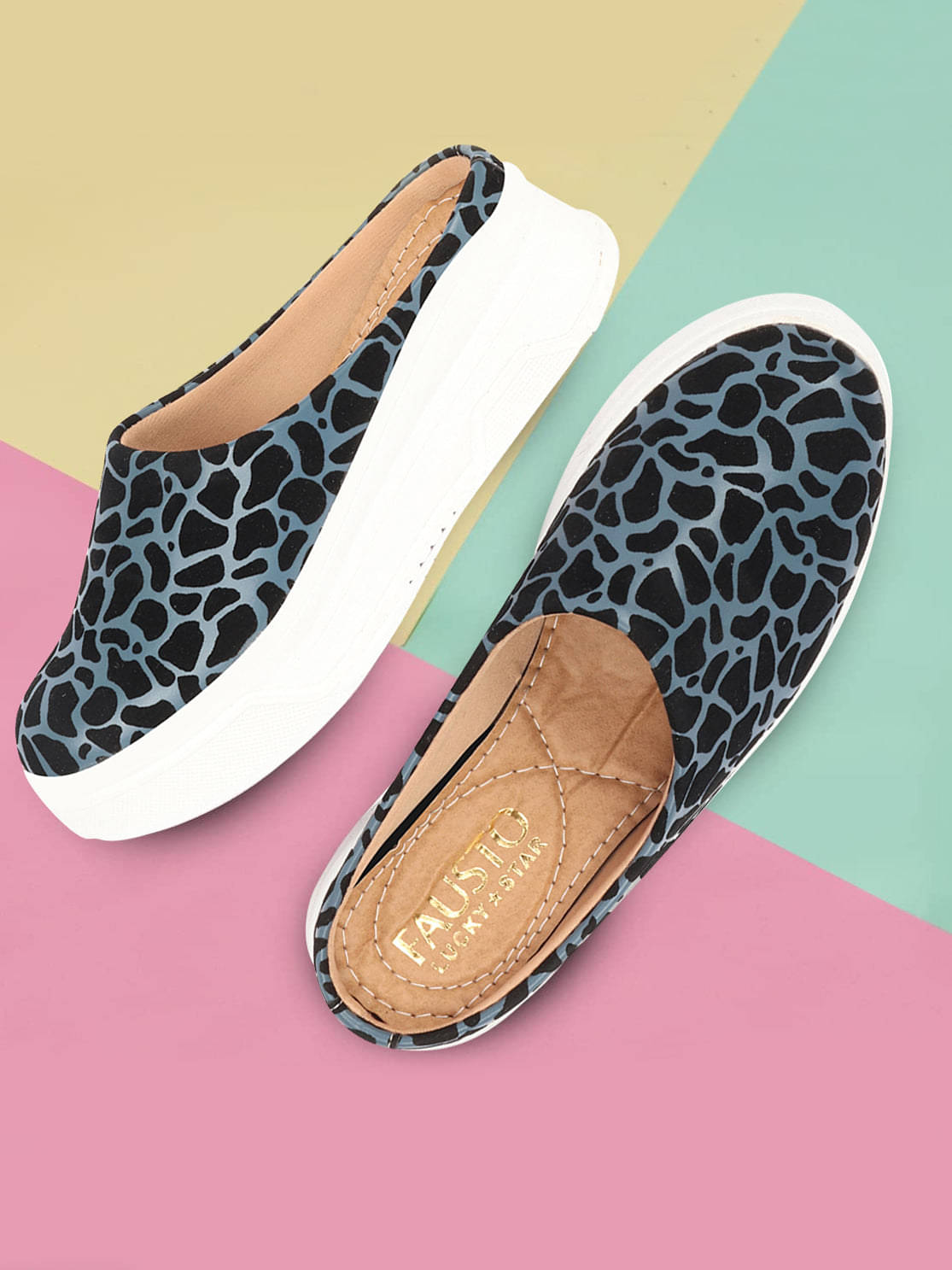     			Fausto Blue Women's Slip On