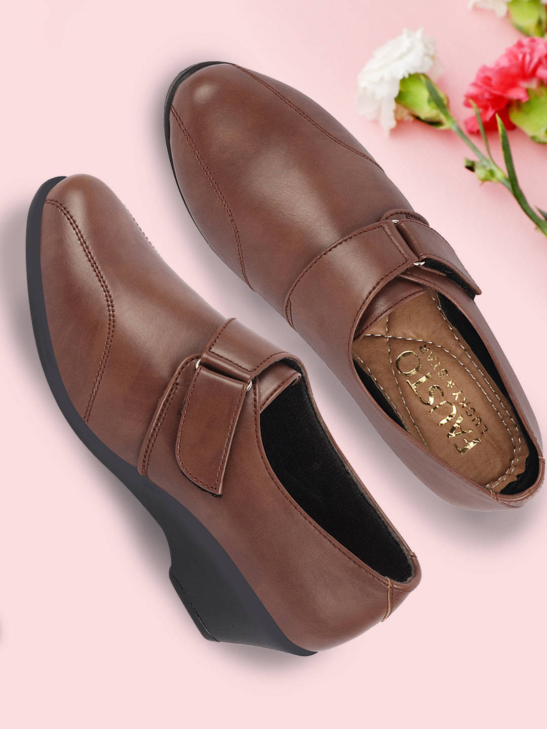 Fausto Brown Women's Slip On Heels Fausto Brown Women's Slip On Heels