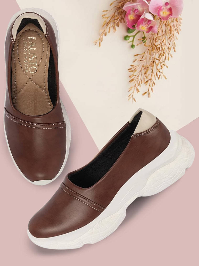 Fausto Brown Women's Slip On     			Fausto Brown Women's Slip On