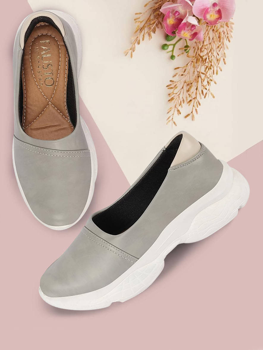 Fausto Gray Women's Slip On     			Fausto Gray Women's Slip On