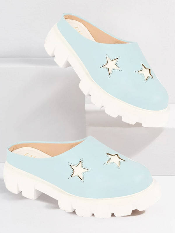 Fausto Light Blue Women's Slip On     			Fausto Light Blue Women's Slip On