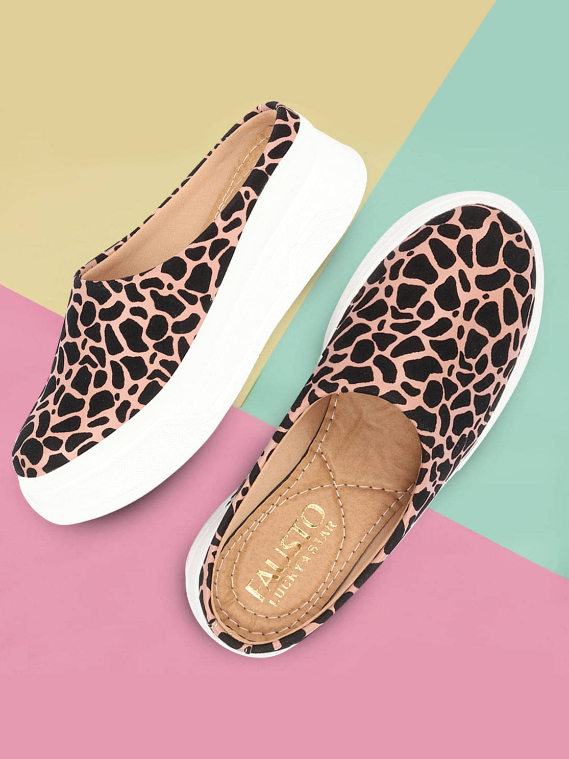     			Fausto Peach Women's Slip On