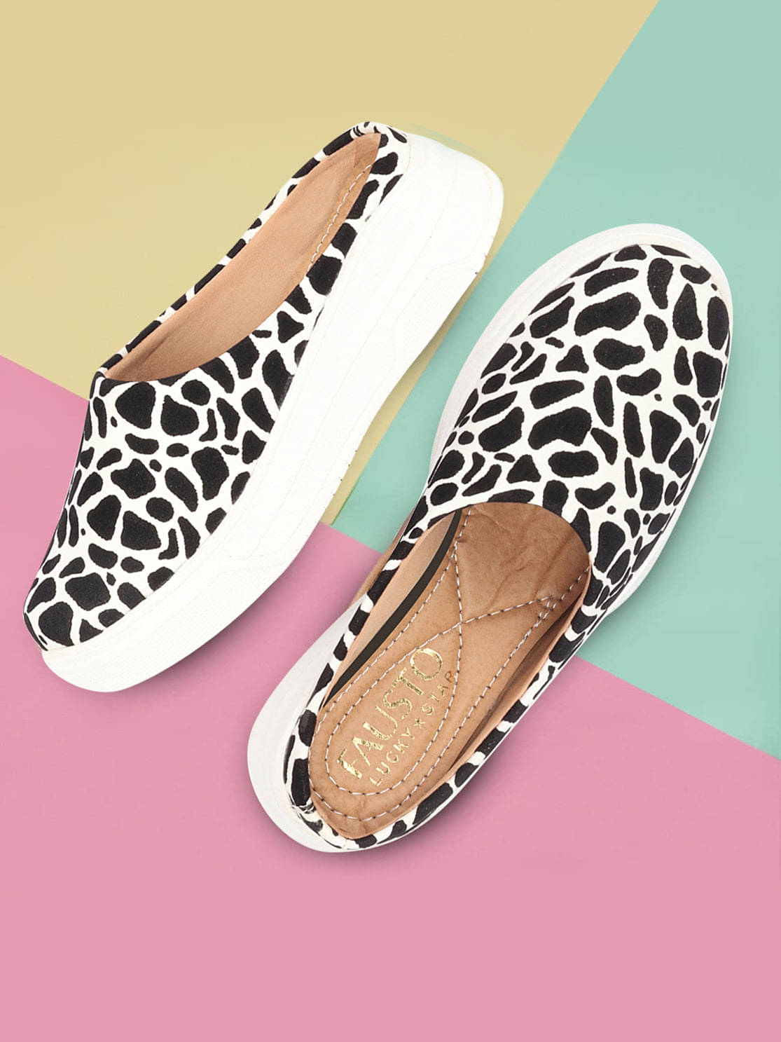 Fausto White Women's Slip On     			Fausto White Women's Slip On