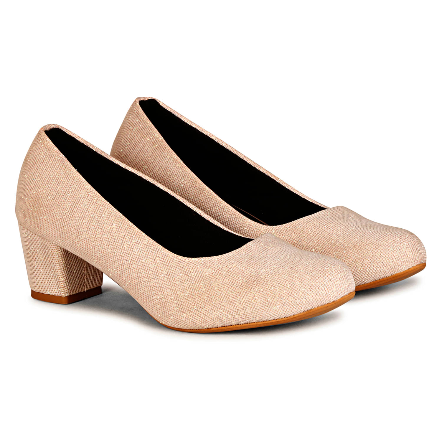    			Ishransh Pink Women's Slip On Heels