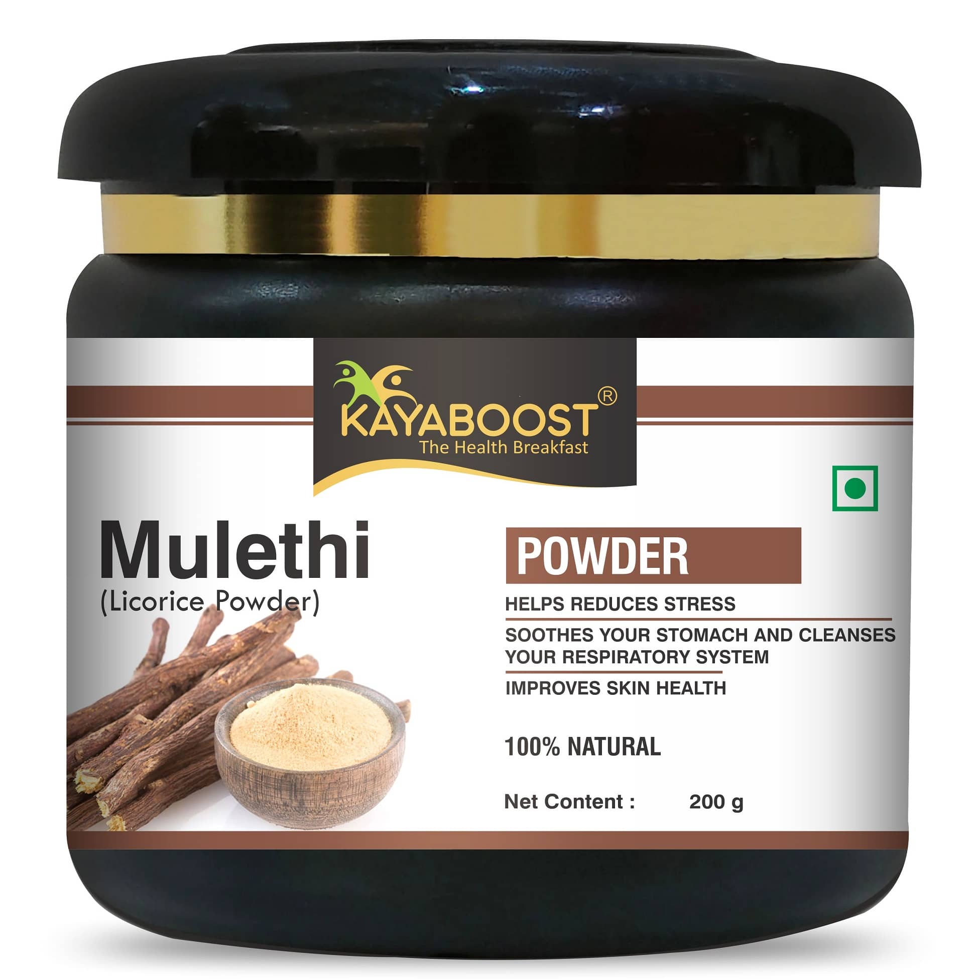 KAYABOOST Mulethi Powder For Body, Skin, Face and Hair, Skin Whitening (200 g)