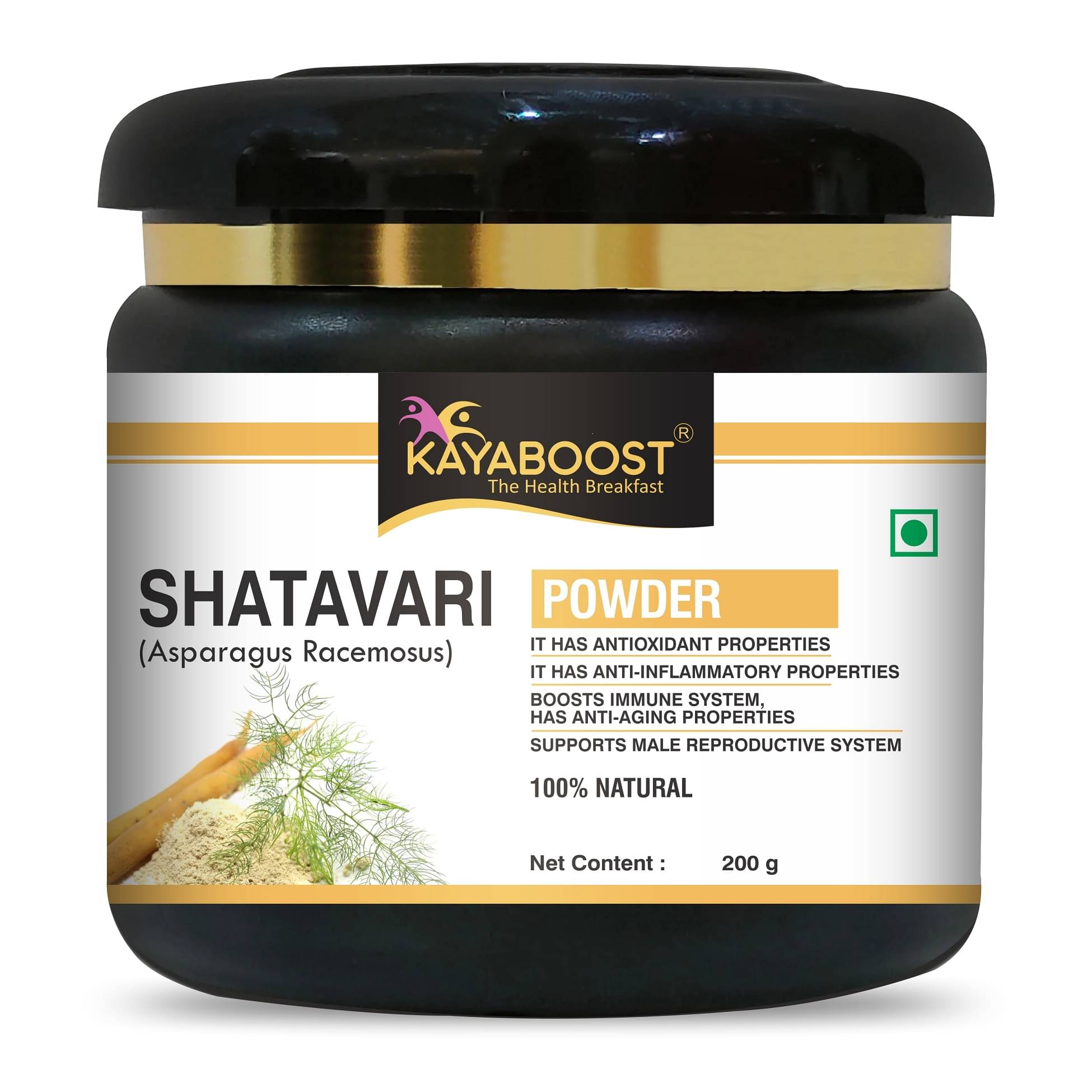 KAYABOOST Pure Shatavari Powder, Satavari churna, Asparagus Root, Satawar for Men, Women (200 g) KAYABOOST Pure Shatavari Powder, Satavari churna, Asparagus Root, Satawar for Men, Women (200 g)