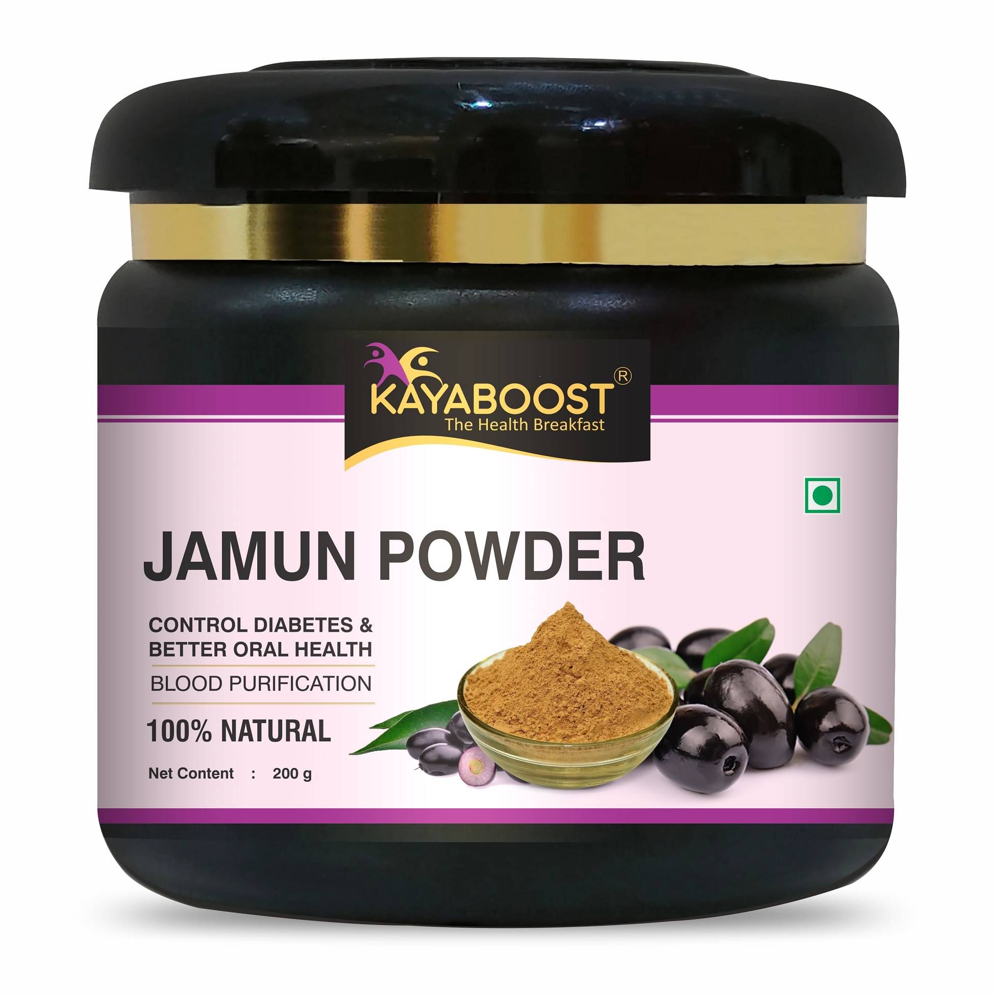     			KAYABOOST Jamun Seed Powder for Diabetes (200 g)