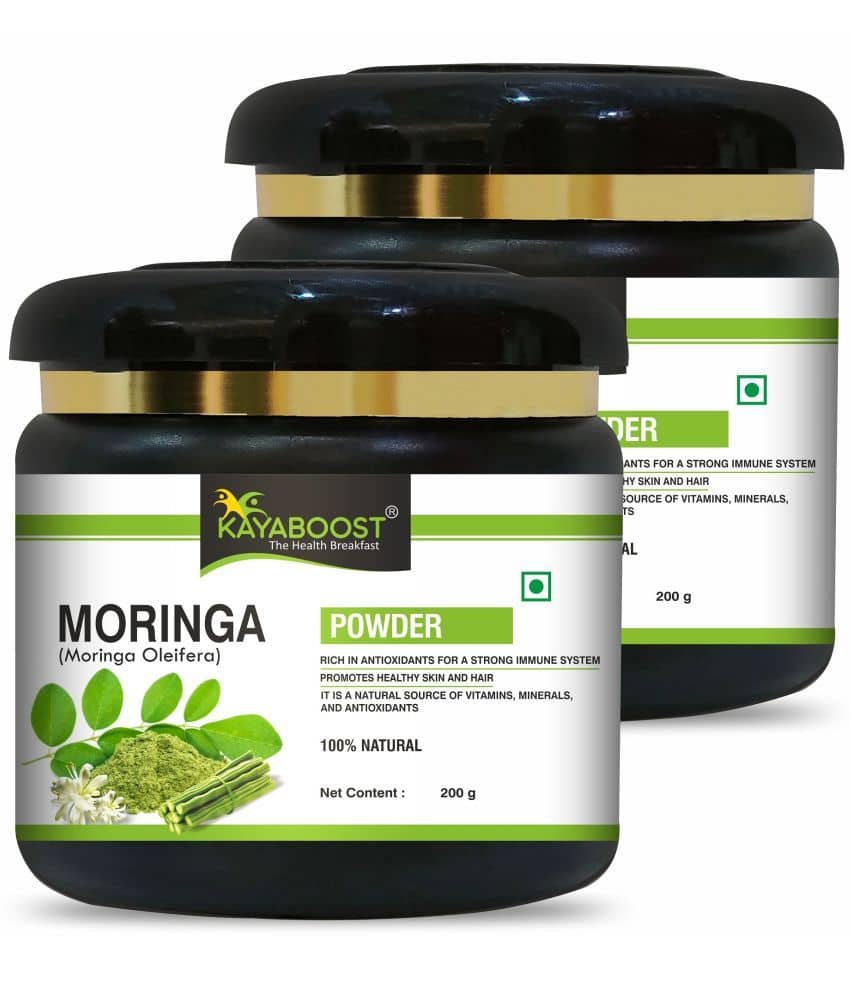 KAYABOOST 100% Organic Moringa Leaf Powder | Pack of 2 | 400 g