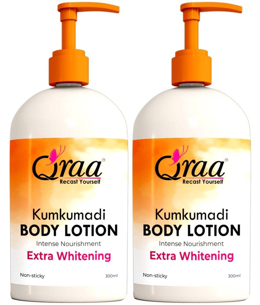     			Qraa Kumkumadi Body Lotion |For Whitening & Glowing Skin|With Natural Ingredients|600Gm|Pack Of 2
