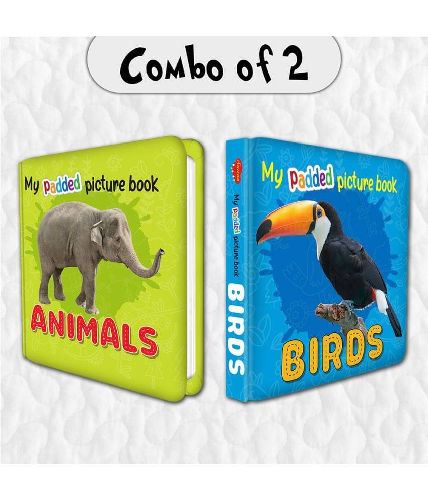 Set of 2 MY PADDED PICTURE BOOK Animals and Birds| A Delightful Duo of Picture Books of Animals and Birds Set of 2 MY PADDED PICTURE BOOK Animals and Birds| A Delightful Duo of Picture Books of Animals and Birds