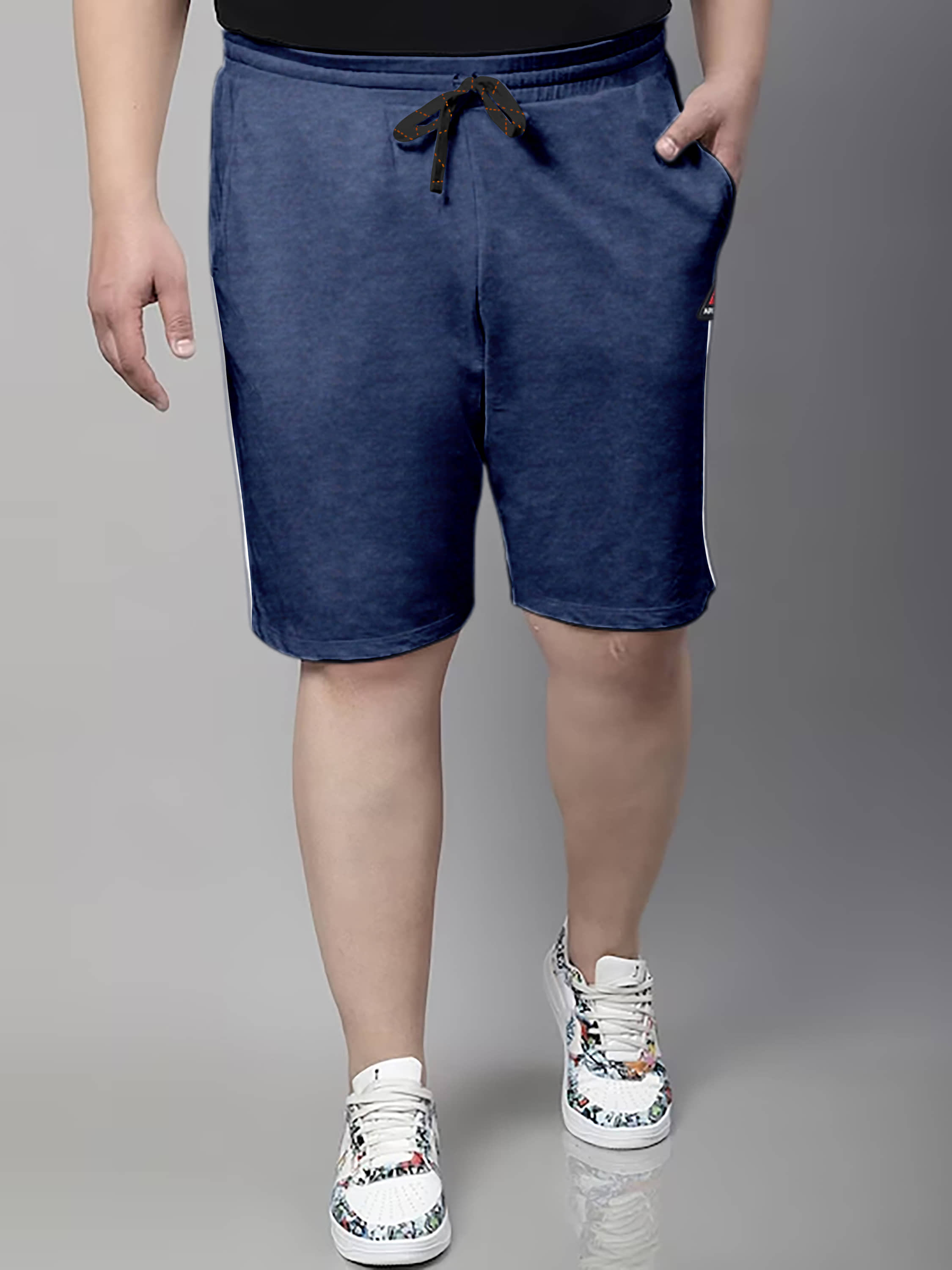 Ardeur Charcoal Cotton Blend Men's Shorts ( Pack of 1 ) - Shorts | Buy online on ZillyBuy