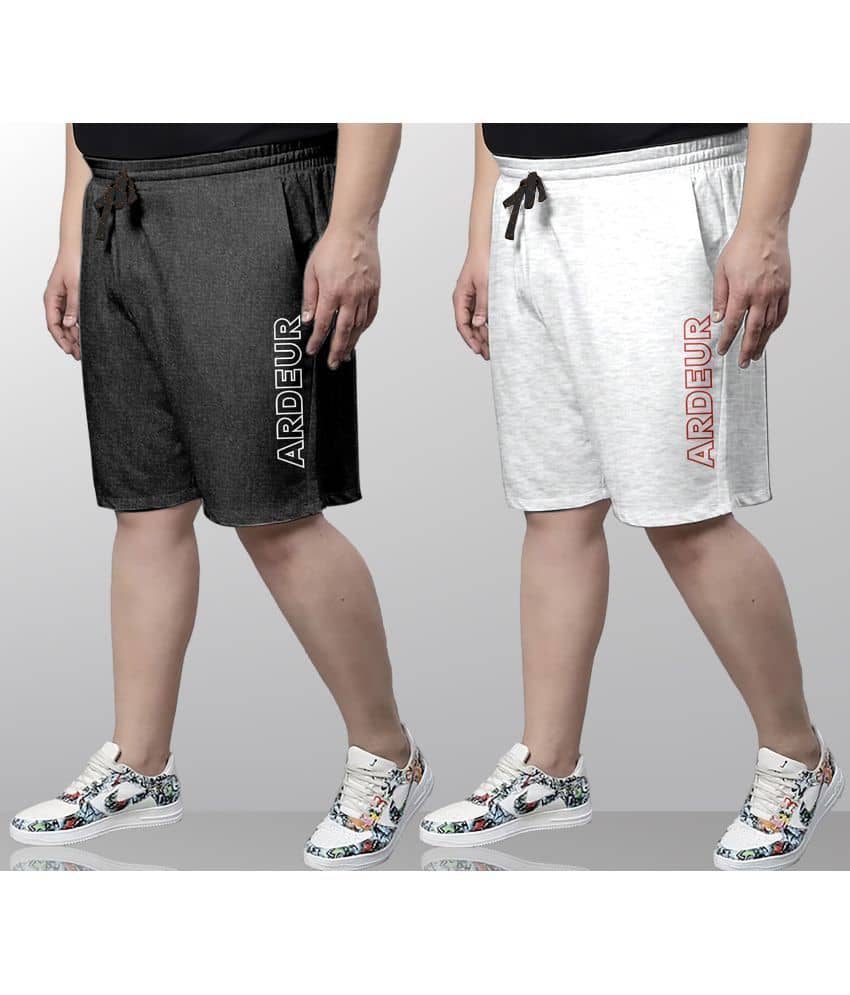 Ardeur Multi Cotton Blend Men's Shorts ( Pack of 2 ) - Shorts | Buy online on ZillyBuy
