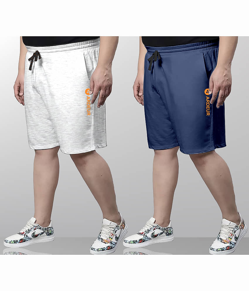 Ardeur Multi Cotton Blend Men's Shorts ( Pack of 2 ) - Shorts | Buy online on ZillyBuy