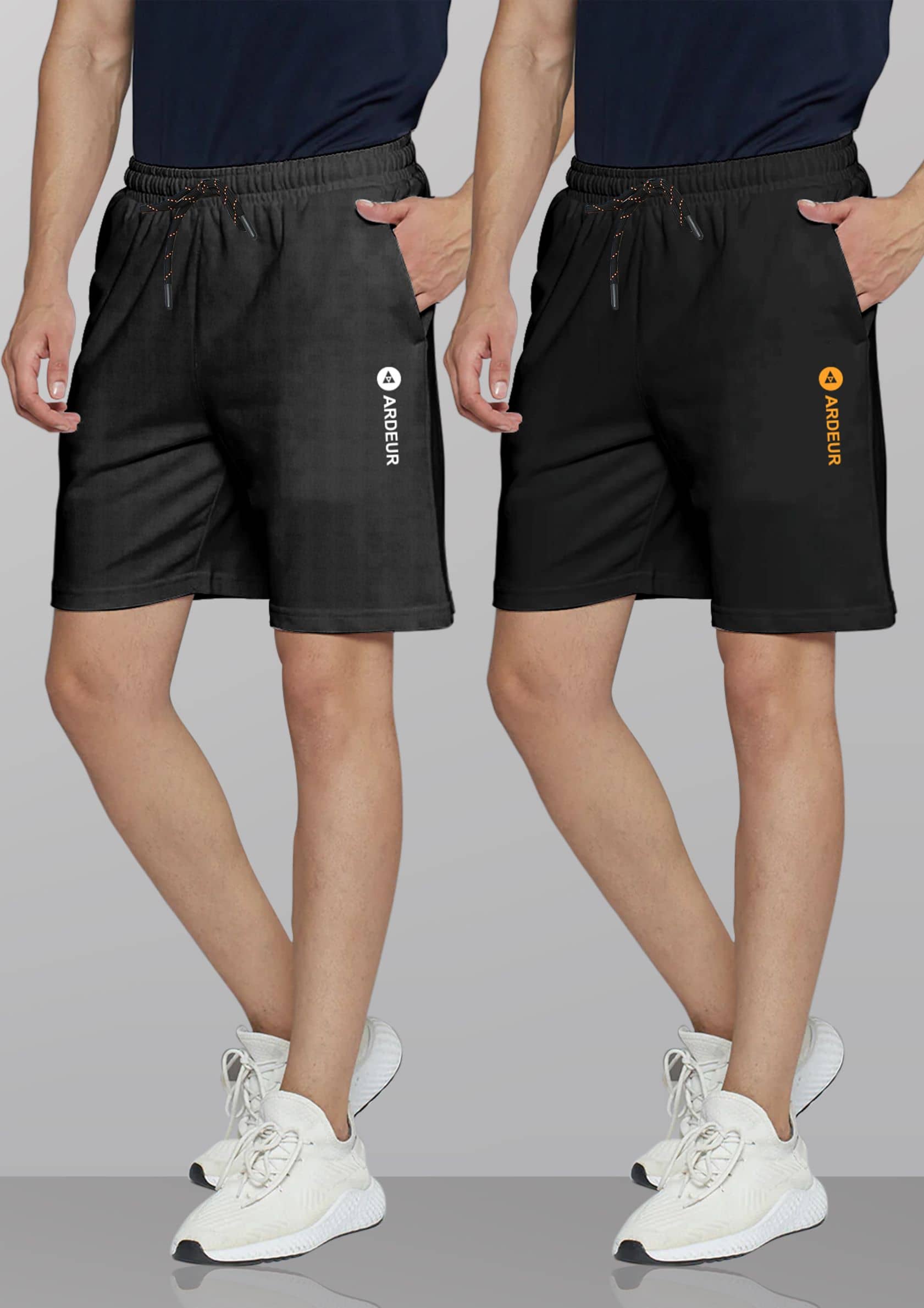 Ardeur Multi Cotton Blend Men's Shorts ( Pack of 2 ) - Shorts | Buy online on ZillyBuy