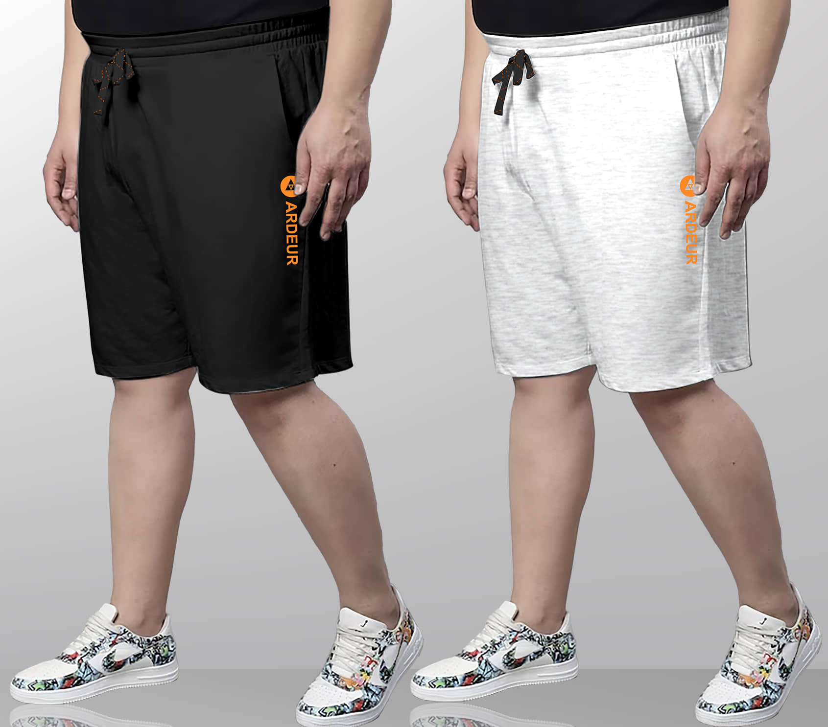 Ardeur Multi Cotton Blend Men's Shorts ( Pack of 2 ) - Shorts | Buy online on ZillyBuy