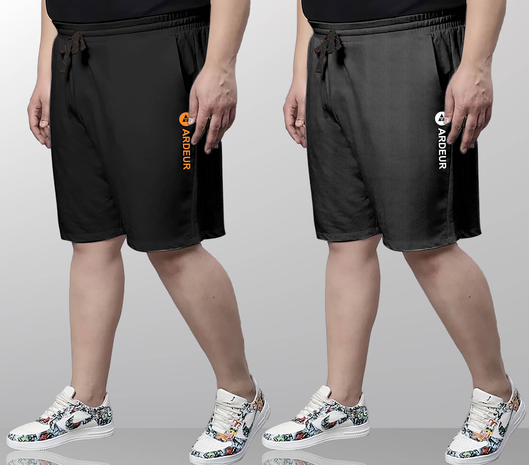 Ardeur Multi Cotton Blend Men's Shorts ( Pack of 2 )     			Ardeur Multi Cotton Blend Men's Shorts ( Pack of 2 )