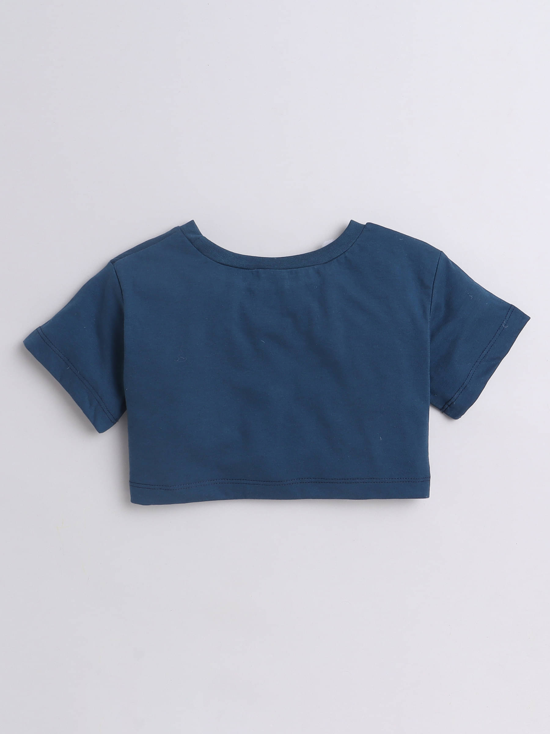     			Aww Hunnie Pack of 1 Girls Cotton Top ( Blue )