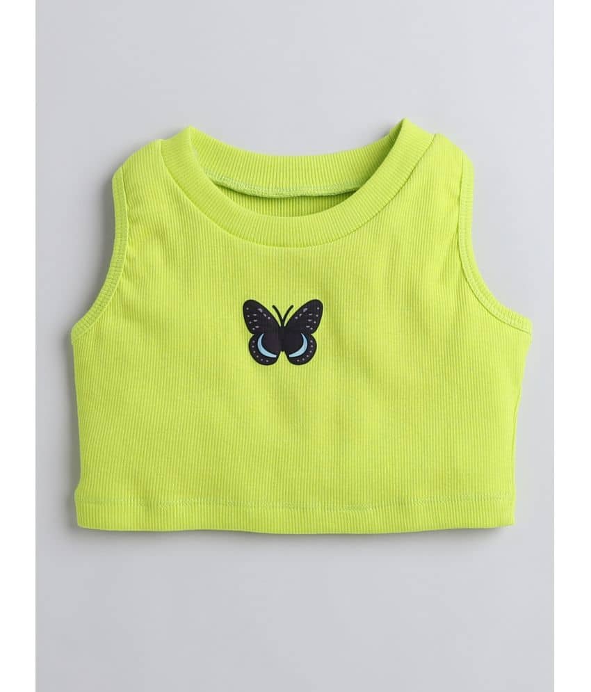 Aww Hunnie Pack of 1 Girls Cotton Top ( Blue )