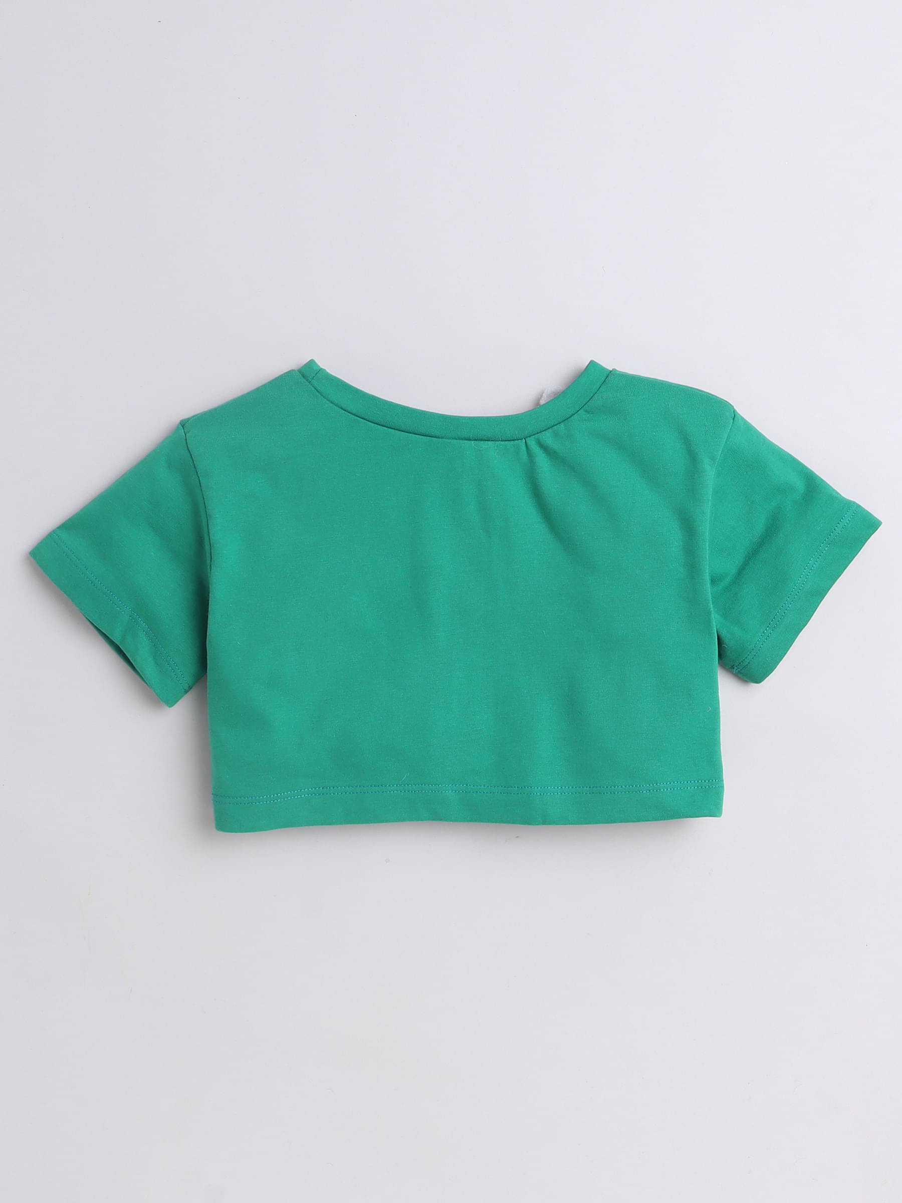     			Aww Hunnie Pack of 1 Girls Cotton Top ( Green )