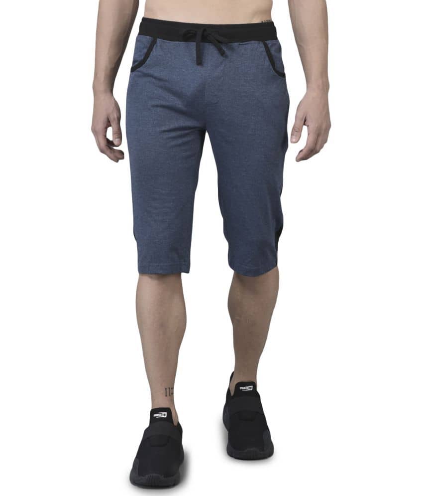 Dollar Olive Cotton Blend Men's Three-Fourths ( Pack of 1 ) - Shorts | Buy online on ZillyBuy