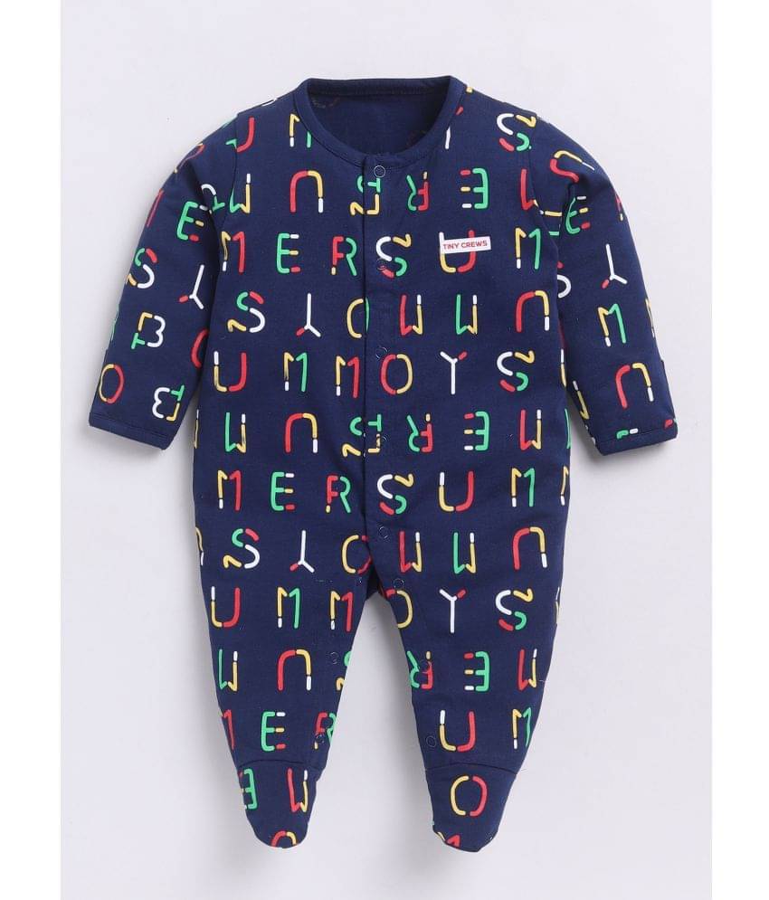     			Dollar Navy Cotton Blend Bodysuit For Unisex ( Pack of 1 )