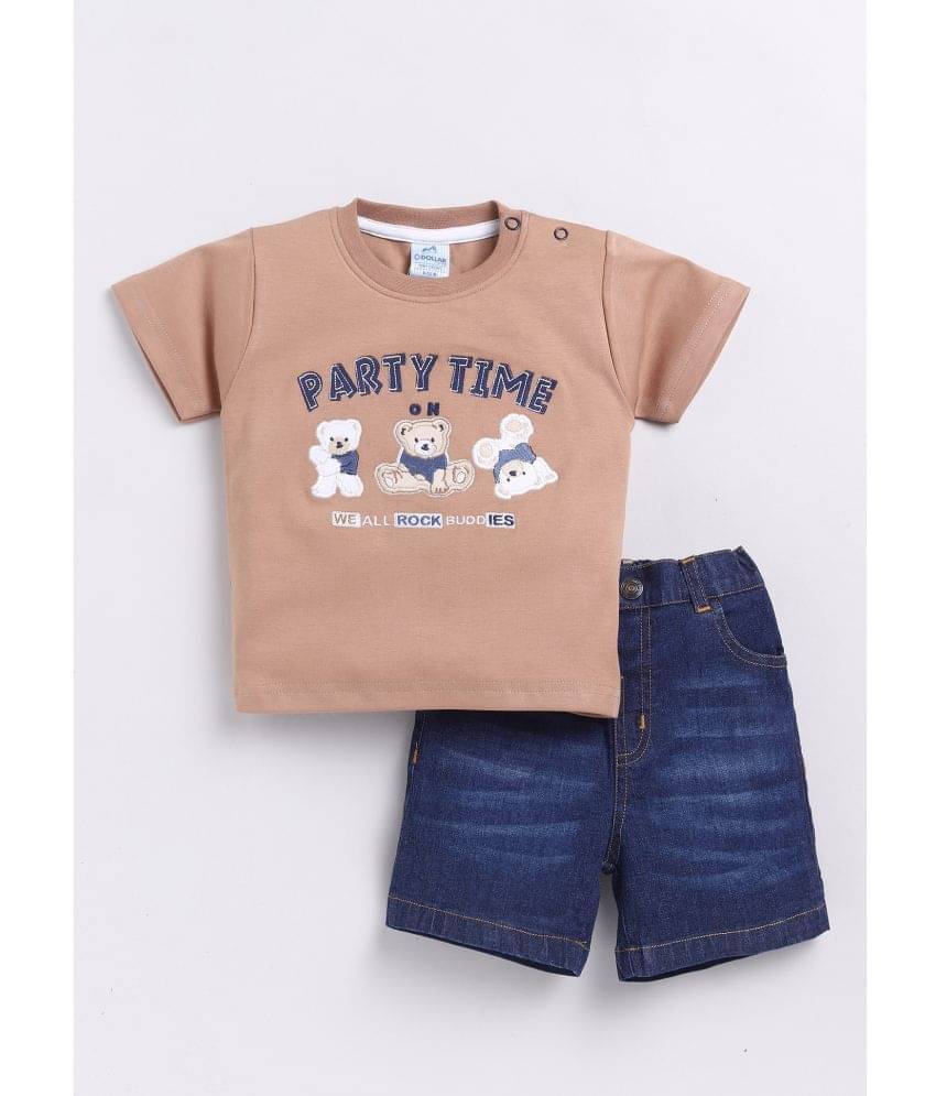     			Dollar Pack of 1 Baby Boys Cotton T-Shirt & Shorts ( Pink )