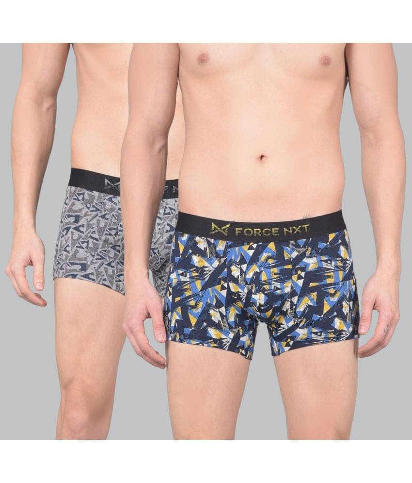 Force NXT Pack of 2 Cotton Trunks For Men's ( Multicolor )     			Force NXT Pack of 2 Cotton Trunks For Men's ( Multicolor )