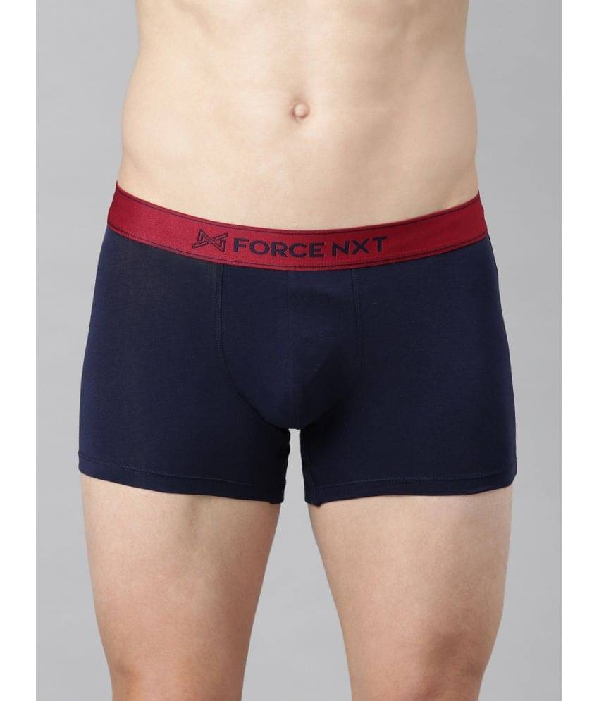 Force NXT Navy Blue Cotton Men's Trunks ( Pack of 1 ) Force NXT Navy Blue Cotton Men's Trunks ( Pack of 1 )