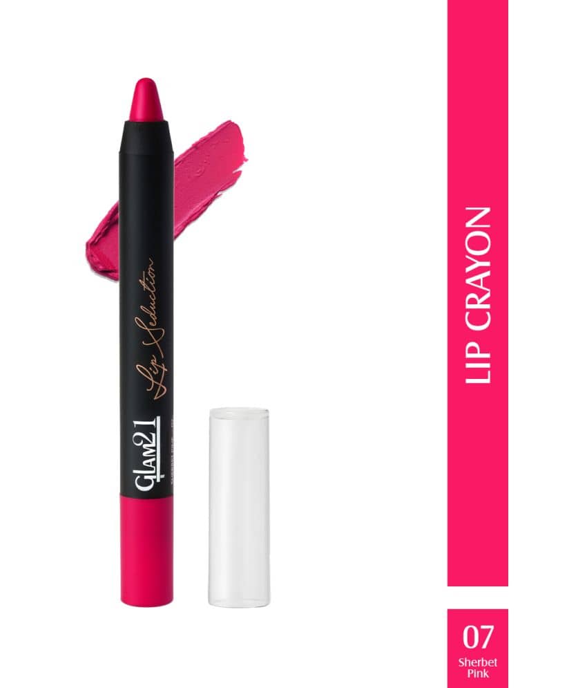 Glam21 Lip Seduction Non- Transfer Crayon Lipstick With Creamy Matte Formula 2.8gm Silky Brown-09