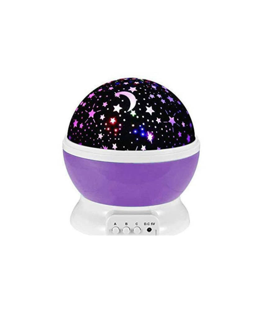 PROGIENCE 360 Degree Rotating Star Master Colorful LED Projector Moon Light Night Lamp - Pack of 1