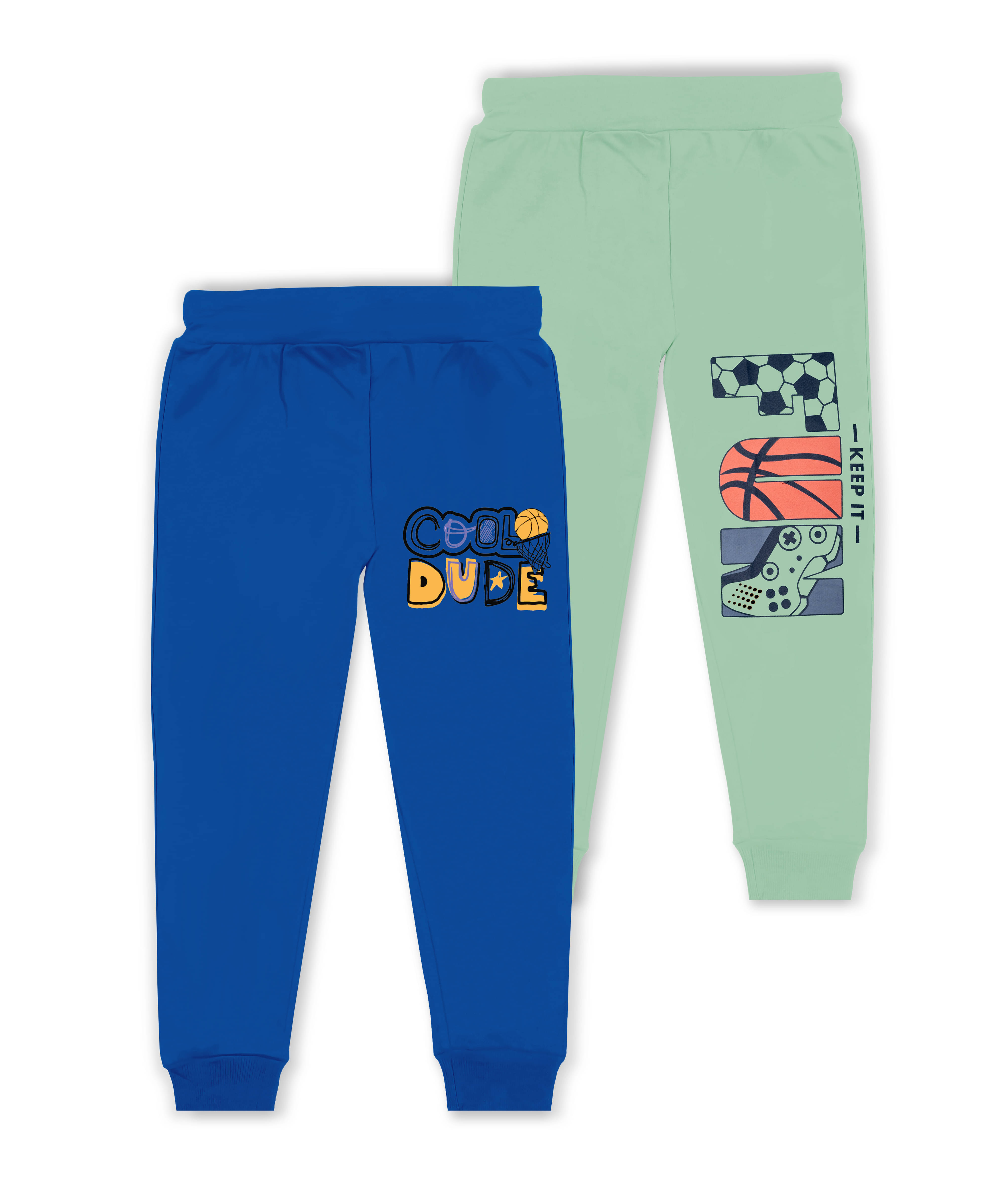     			J&JP Pack of 2 Boys Cotton Blend Trackpant ( Multicolor )