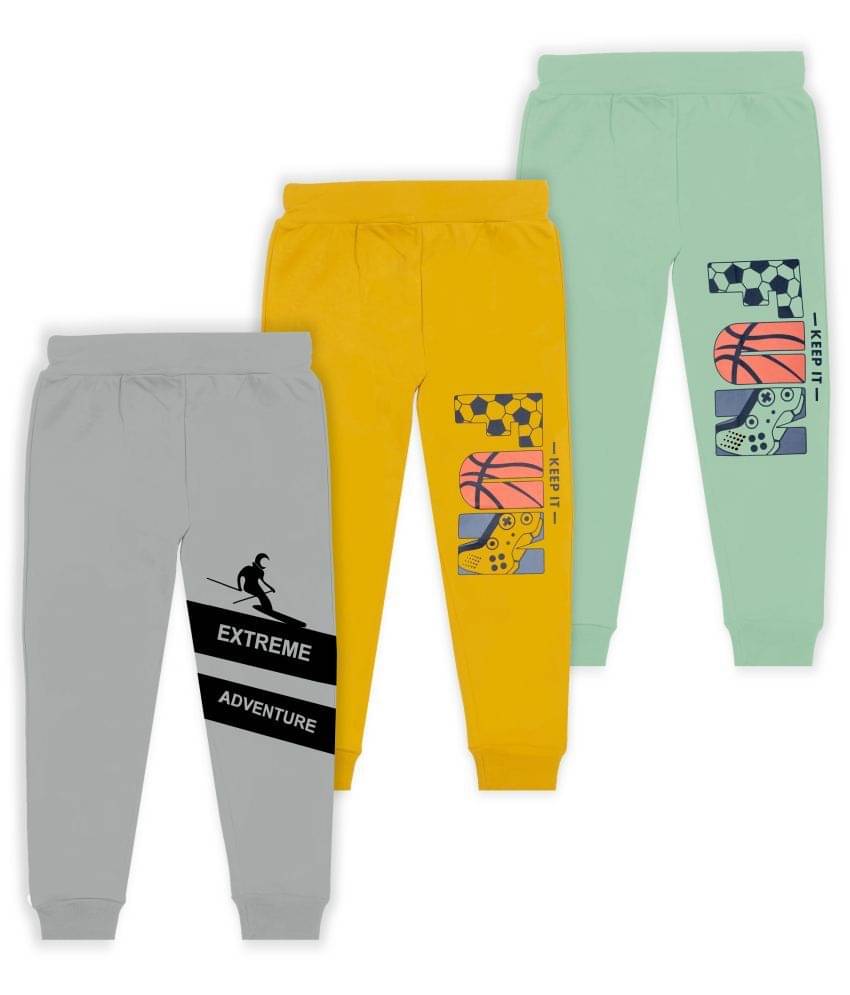     			J&JP Pack of 3 Boys Cotton Blend Trackpant ( Multicolor )