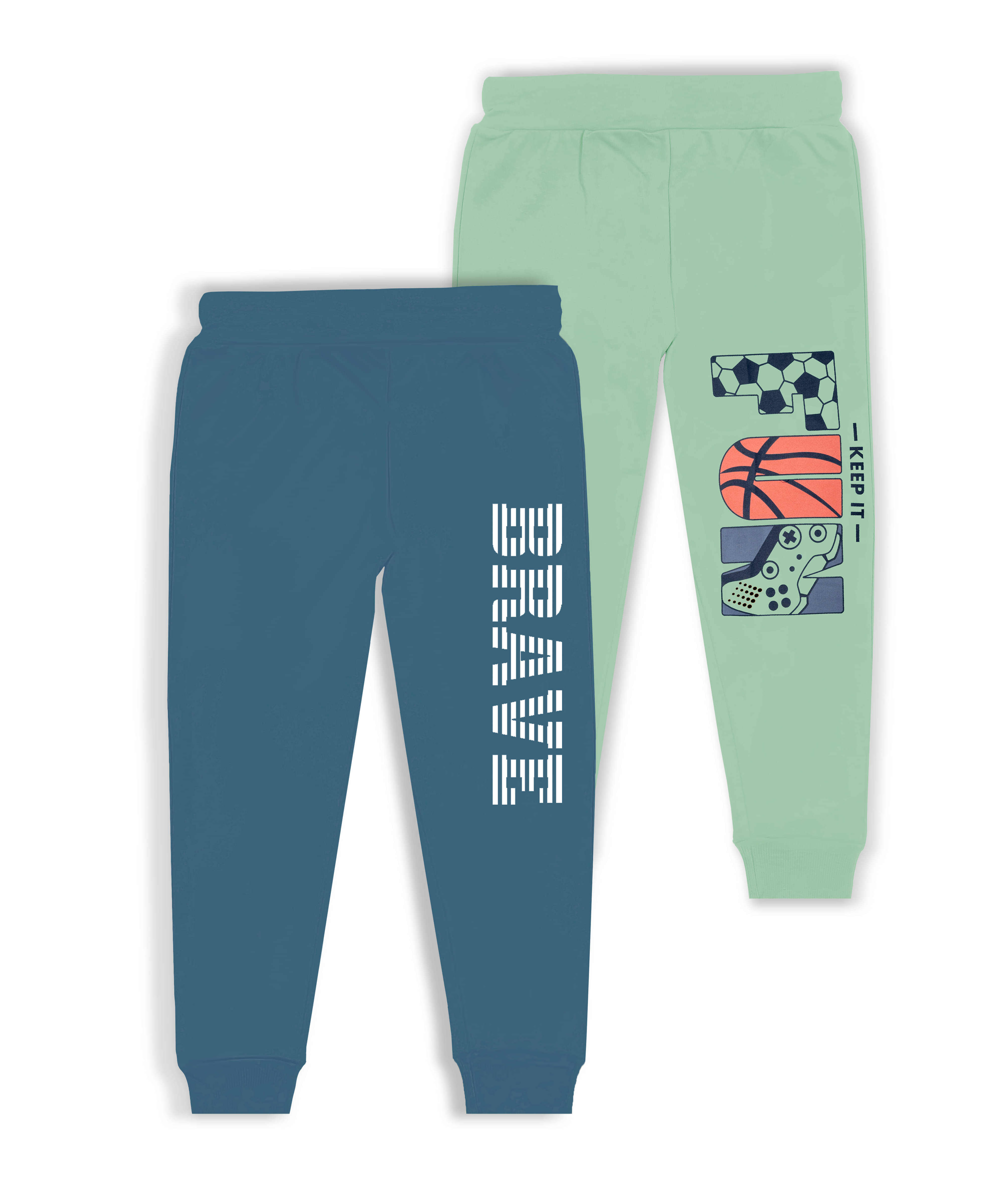     			J&JP Pack of 2 Boys Cotton Blend Trackpant ( Multicolor )