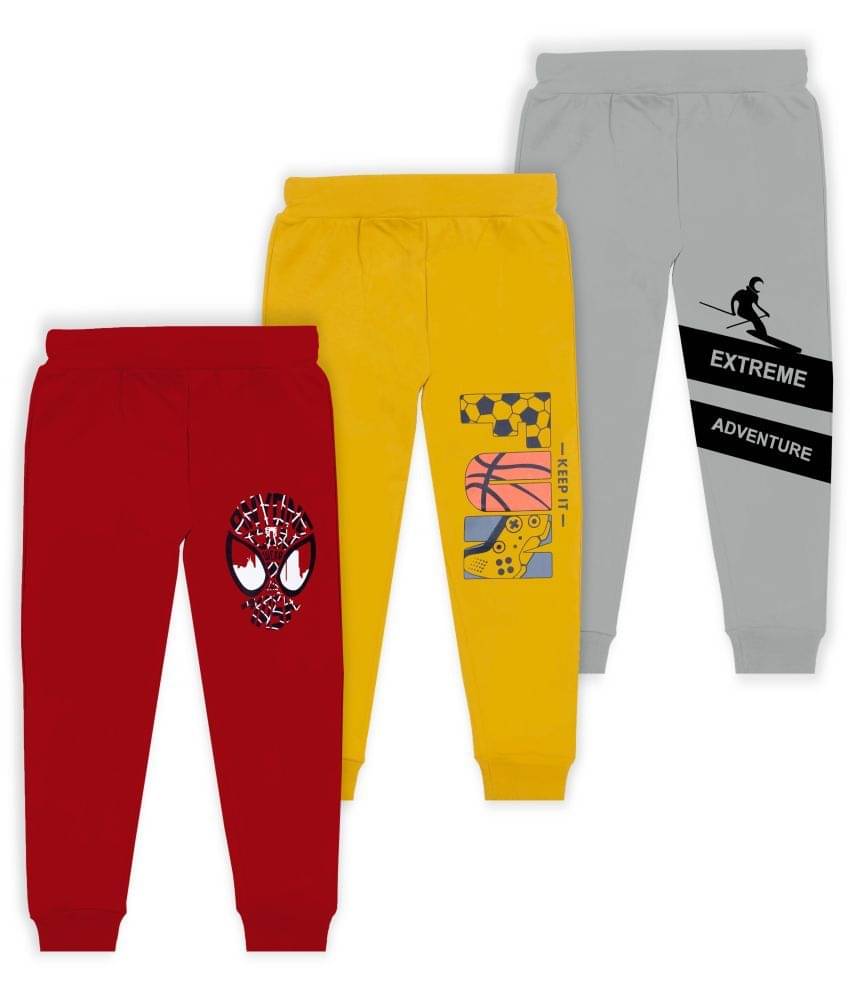     			J&JP Pack of 3 Boys Cotton Blend Trackpant ( Multicolor )