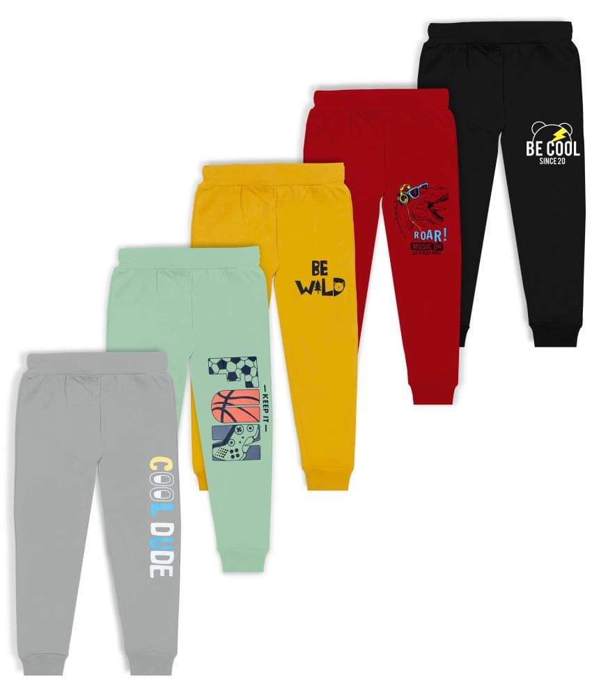     			J&JP Pack of 5 Boys Cotton Blend Trackpant ( Multicolor )