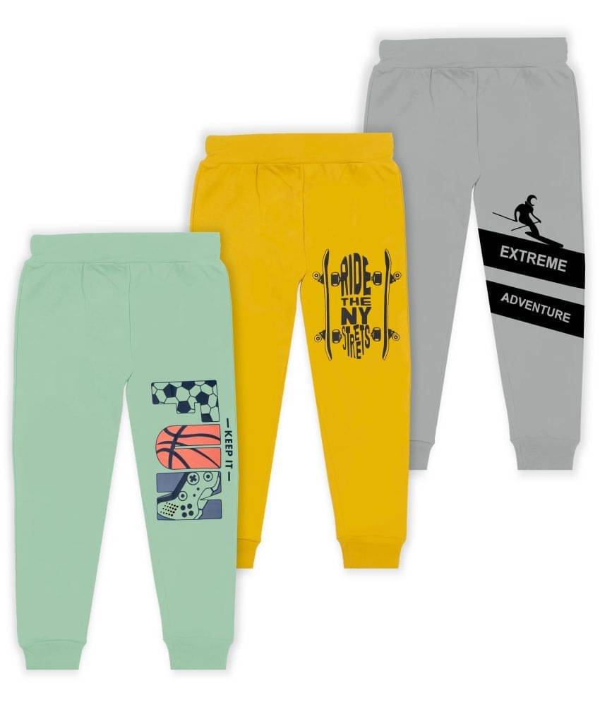     			J&JP Pack of 3 Boys Cotton Blend Trackpant ( Multicolor )