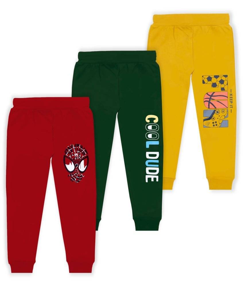     			J&JP Pack of 3 Boys Cotton Blend Trackpant ( Multicolor )