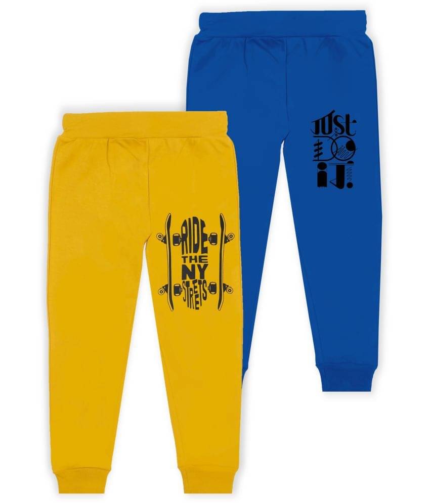     			J&JP Pack of 2 Boys Cotton Blend Trackpant ( Multicolor )