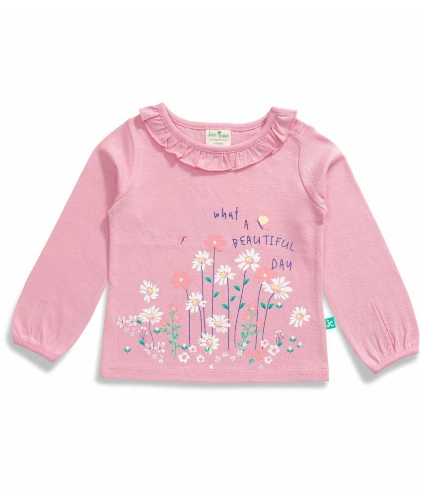     			Juscubs Pack of 1 Baby Girls Cotton T-Shirt ( Pink )