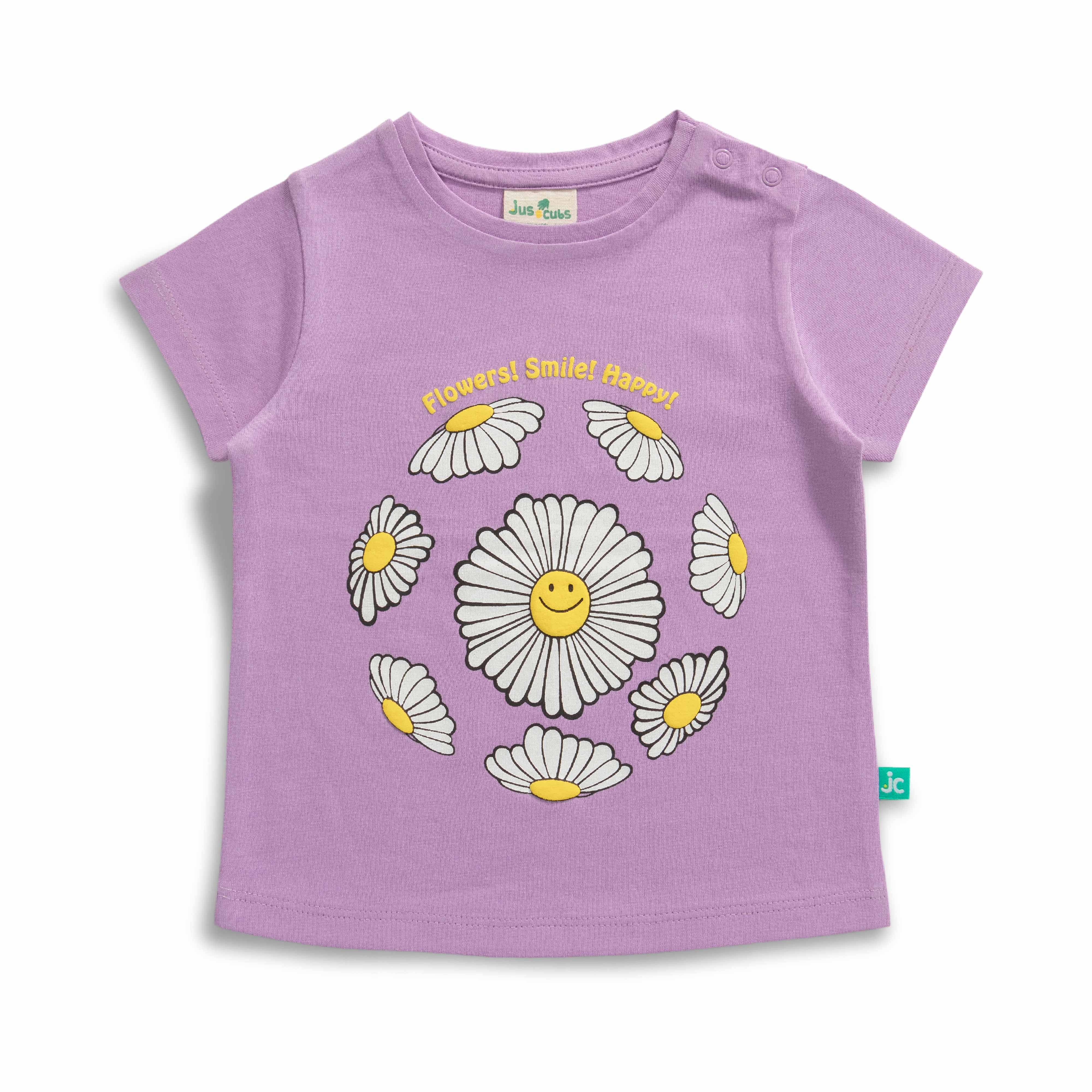     			Juscubs Pack of 1 Baby Girls Cotton T-Shirt ( Purple )