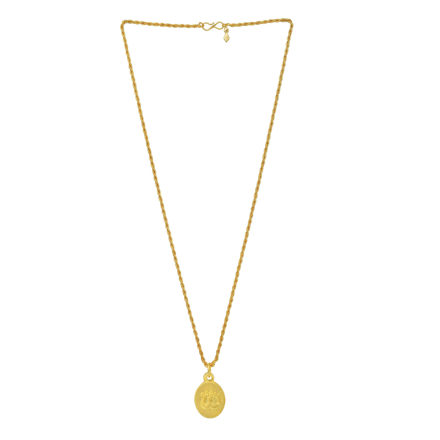 Memoir Yellow Religious Pendant With Chain ( Pack of 1 ) Memoir Yellow Religious Pendant With Chain ( Pack of 1 )