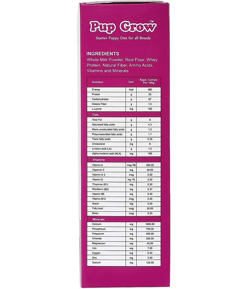 Pup Grow Dry Dog Food Milk for Puppy ( 300 gms )