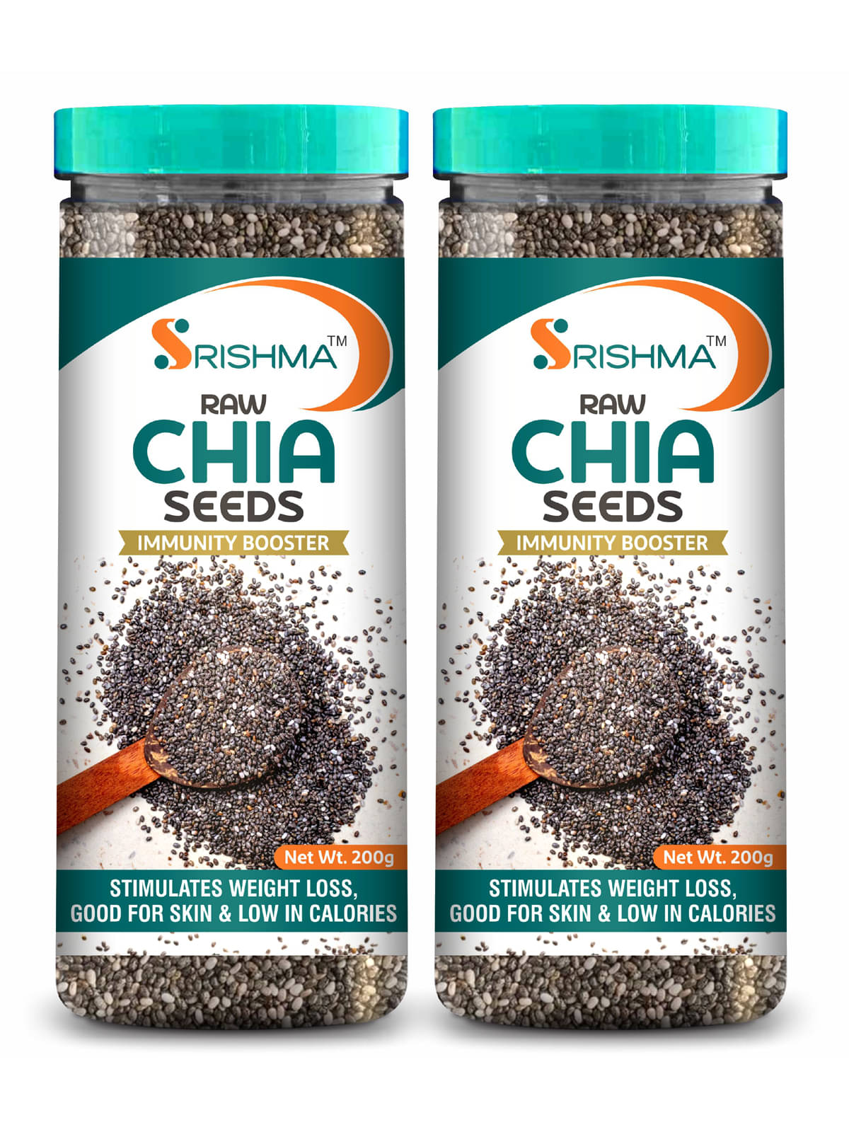 Srishma Raw Chia Seeds for Weight Loss | Loaded with Omega 3, Zinc & Fiber (400 g, Pack of 2) Srishma Raw Chia Seeds for Weight Loss | Loaded with Omega 3, Zinc & Fiber (400 g, Pack of 2)