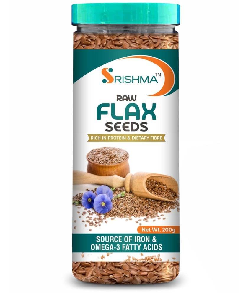 Srishma Raw Unroasted Flax Seeds Brown Flax Seeds (200 g)     			Srishma Raw Unroasted Flax Seeds Brown Flax Seeds (200 g)