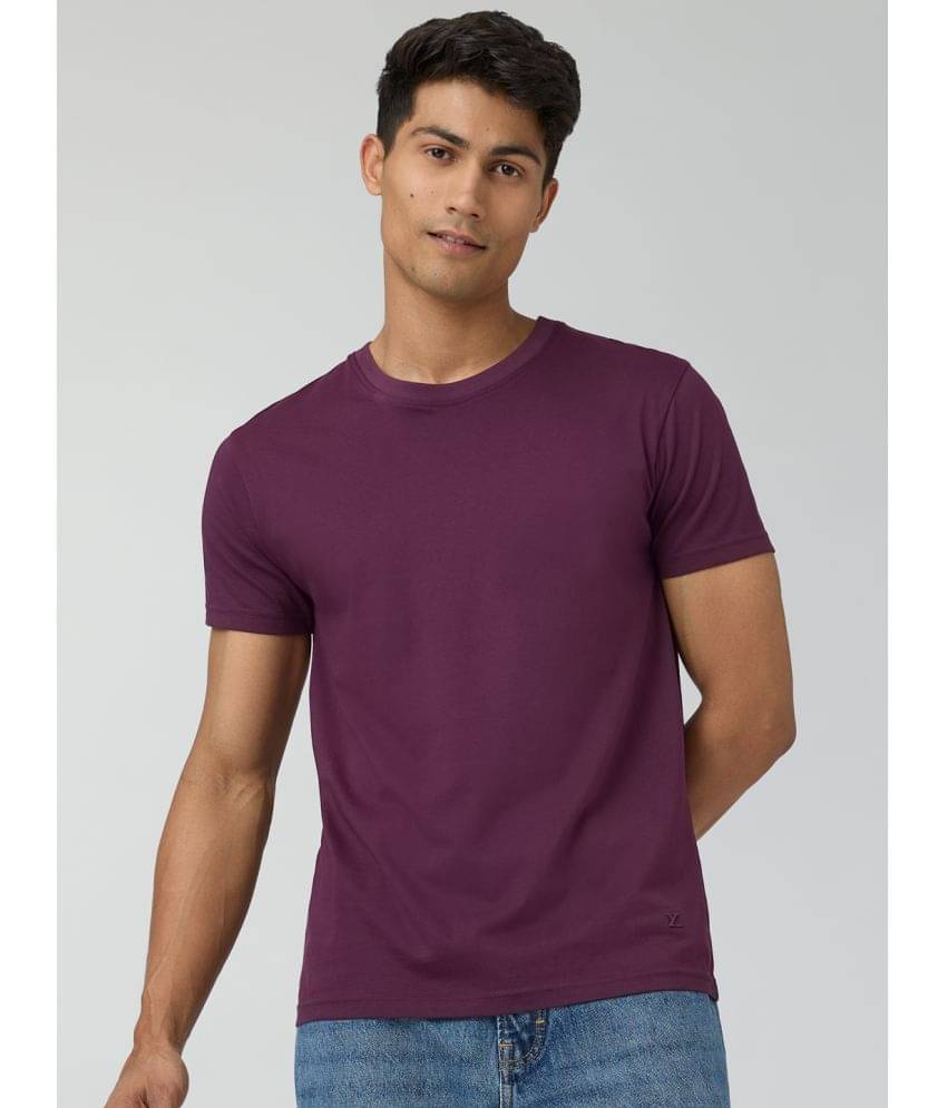     			XYXX Pack of 1 Cotton Regular Fit Men's T-Shirt ( Purple )
