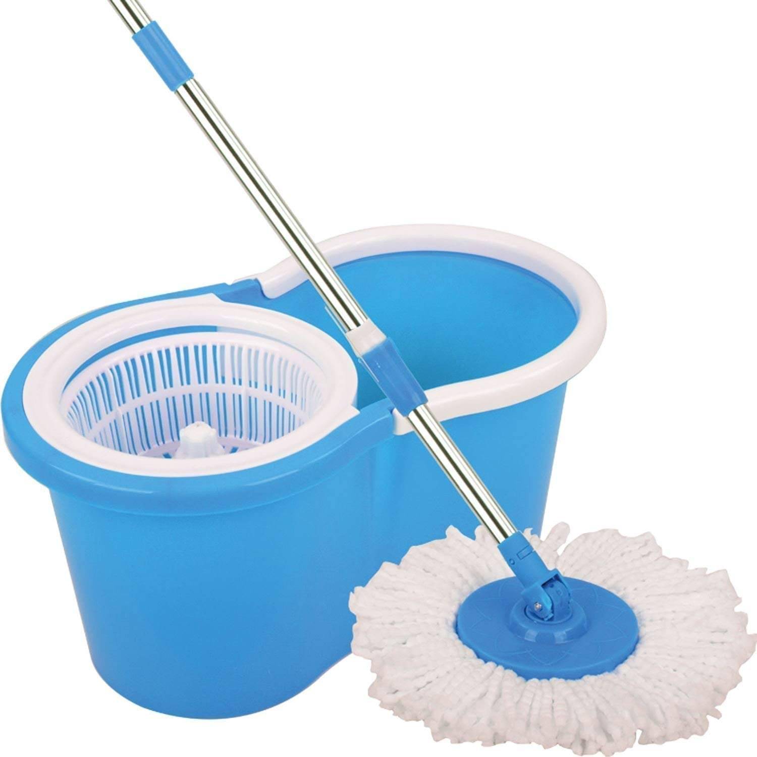     			52dealz Single Bucket Mop ( Extendable Mop Handle with 360 Degree Movement )