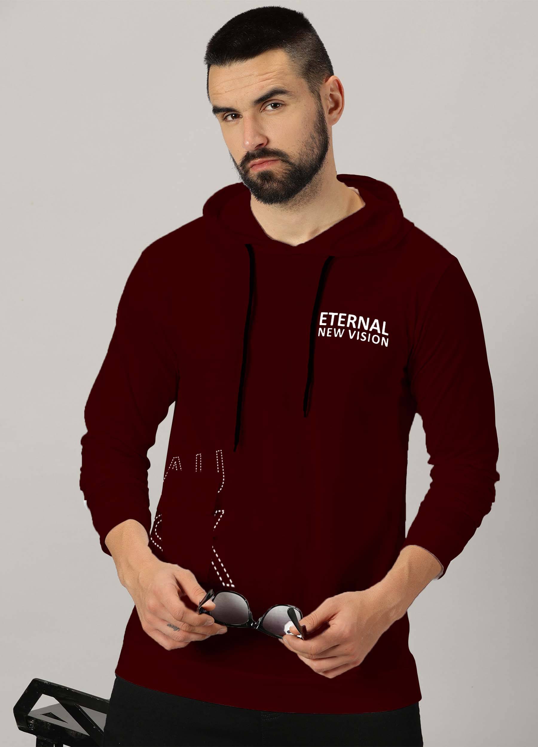     			AUSK Pack of 1 Cotton Blend Regular Fit Men's T-Shirt ( Maroon )