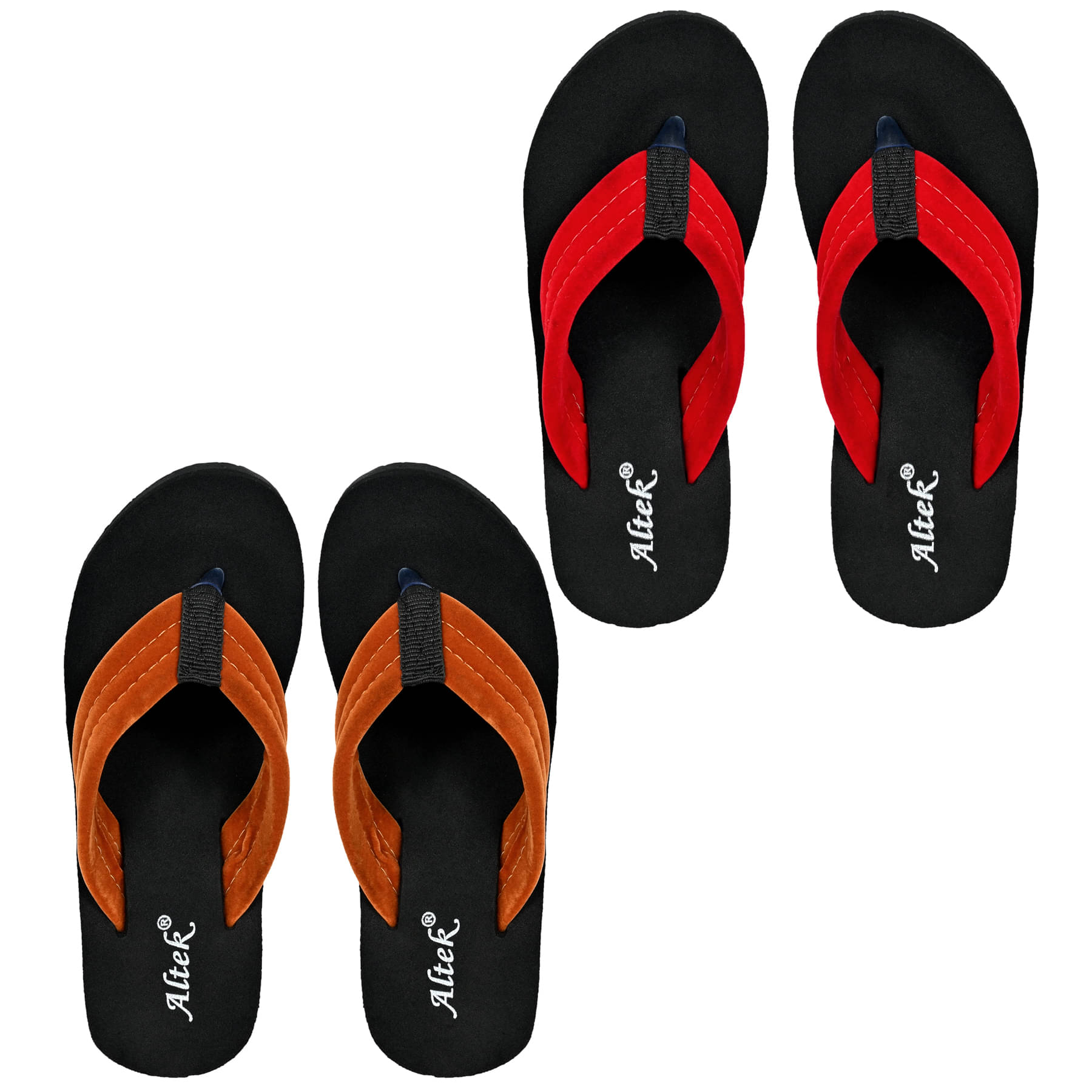     			Altek Red Women's Flip Flop